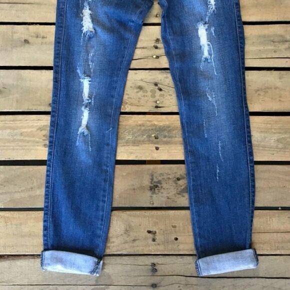 Machine "Found Myself Thinking" Jeans - Medium Wash - Sz 1 - Picture 2 of 2